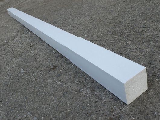 Recycled Plastic Wood Chamfered Porch Post  88 x 88mm