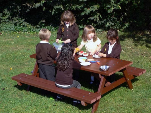 Recycled Plastic Children's Picnic Table  Thames Delux
