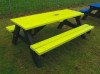 Colour: Yellow seats and top,  Dimensions: (L)1500 x (W)1100 x (H)610 x (SH)360mm
