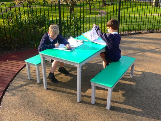Eco-Table and Bench Set