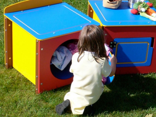 Children's Multicoloured Recycled Plastic Play Washing Machine