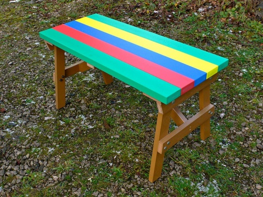 Thames Child's Multicoloured Outdoor Table - Recycled Plastic